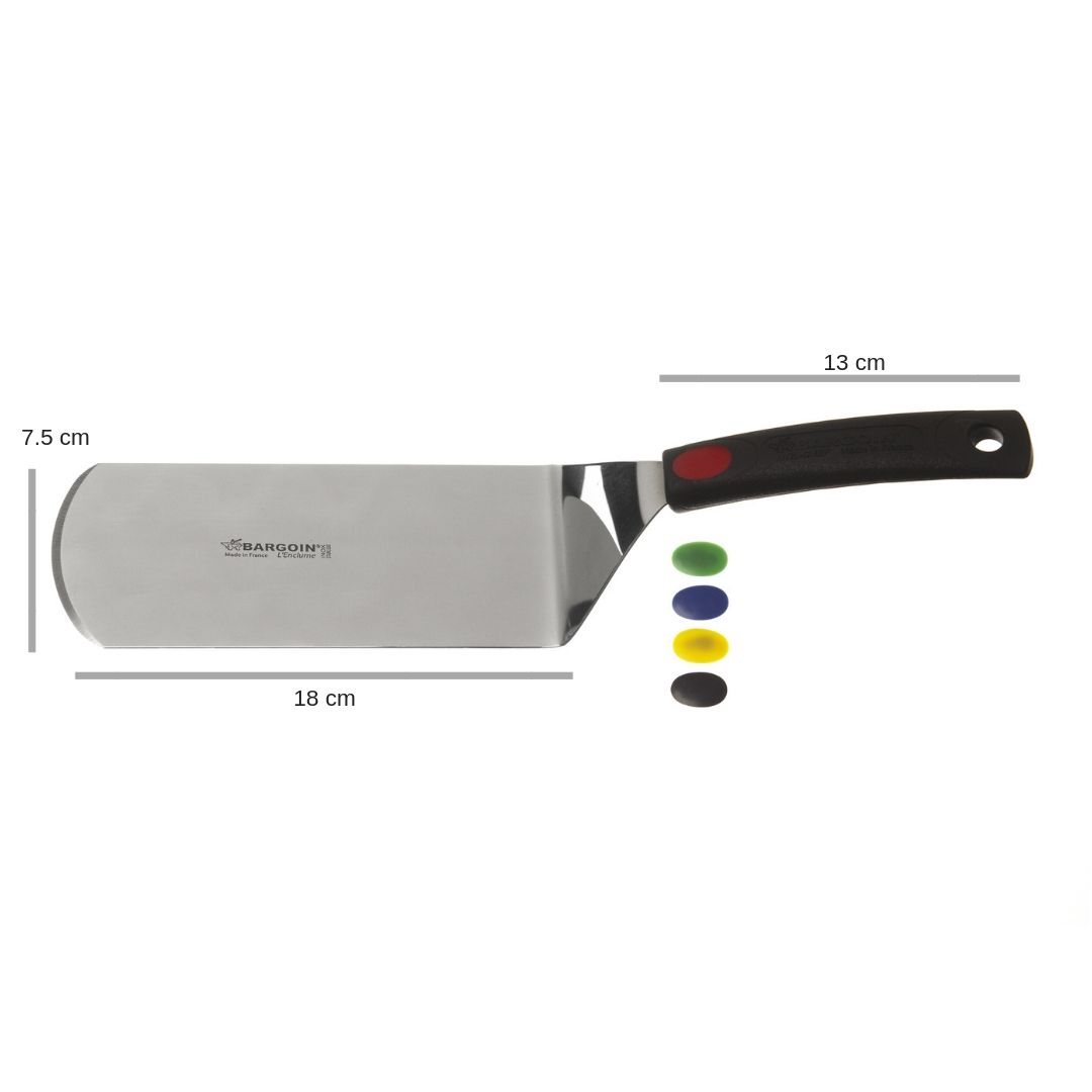 Spatule coud&eacute;e lame biseaut&eacute; en inox 18 x 8 cm - R&eacute;f. 053318 - Illustration n&deg;1