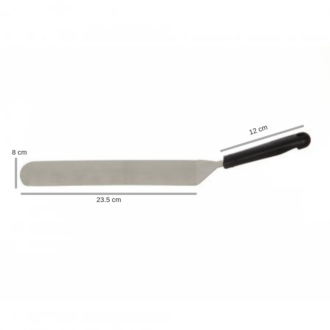 Spatule coud&eacute;e "Stop gliss" lame en inox 24 x 8 cm - R&eacute;f. 053324 - Illustration n&deg;1
