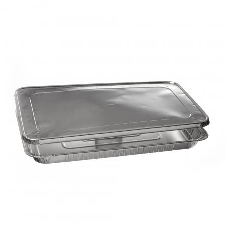 Couvercle Alu, bords roul&eacute;s, GN 1/1 525x325x39 mm, 5350 gr  - R&eacute;f. 710753 - Illustration n&deg;2
