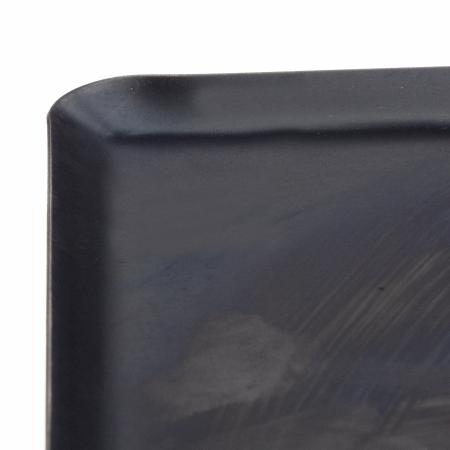 Plaque en t&ocirc;le noire GN 1/1 bords pinc&eacute;s - R&eacute;f. 261104 - Illustration n&deg;2