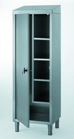 Armoire produits d'entretien en inox 60x45x190 cm - R&eacute;f. 327841 - Illustration n&deg;1