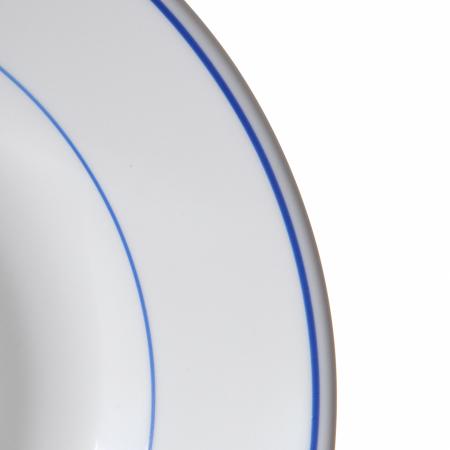 Assiette creuse diam. 225 mm filet bleu - Réf. 560305 - Illustration n°2