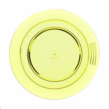 Assiette creuse en copolyester jaune diam. 230 mm - Réf. 614303 - Illustration n°1
