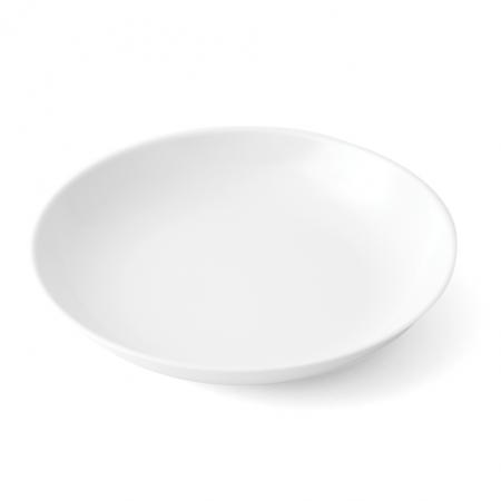 Assiette creuse en mélamine diam 205 mm - Blanc - Réf. 611005 - Illustration n°1