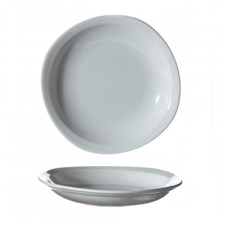 Assiette creuse Opti n°4 en porcelaine 220 mm x 212 mm - Réf. 595005 - Illustration n°1