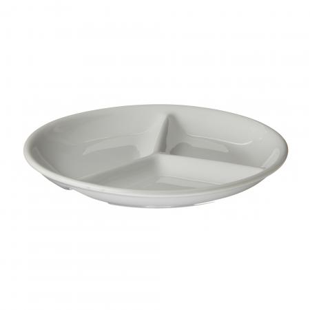 Assiette en porcelaine avec 3 compartiments - Réf. 779924 - Illustration n°1