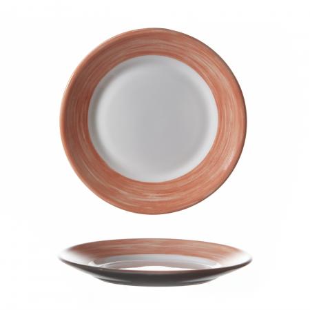 Assiette plate Arcoroc Brush orange diam. 155 mm - R&eacute;f. 564609 - Illustration n&deg;1
