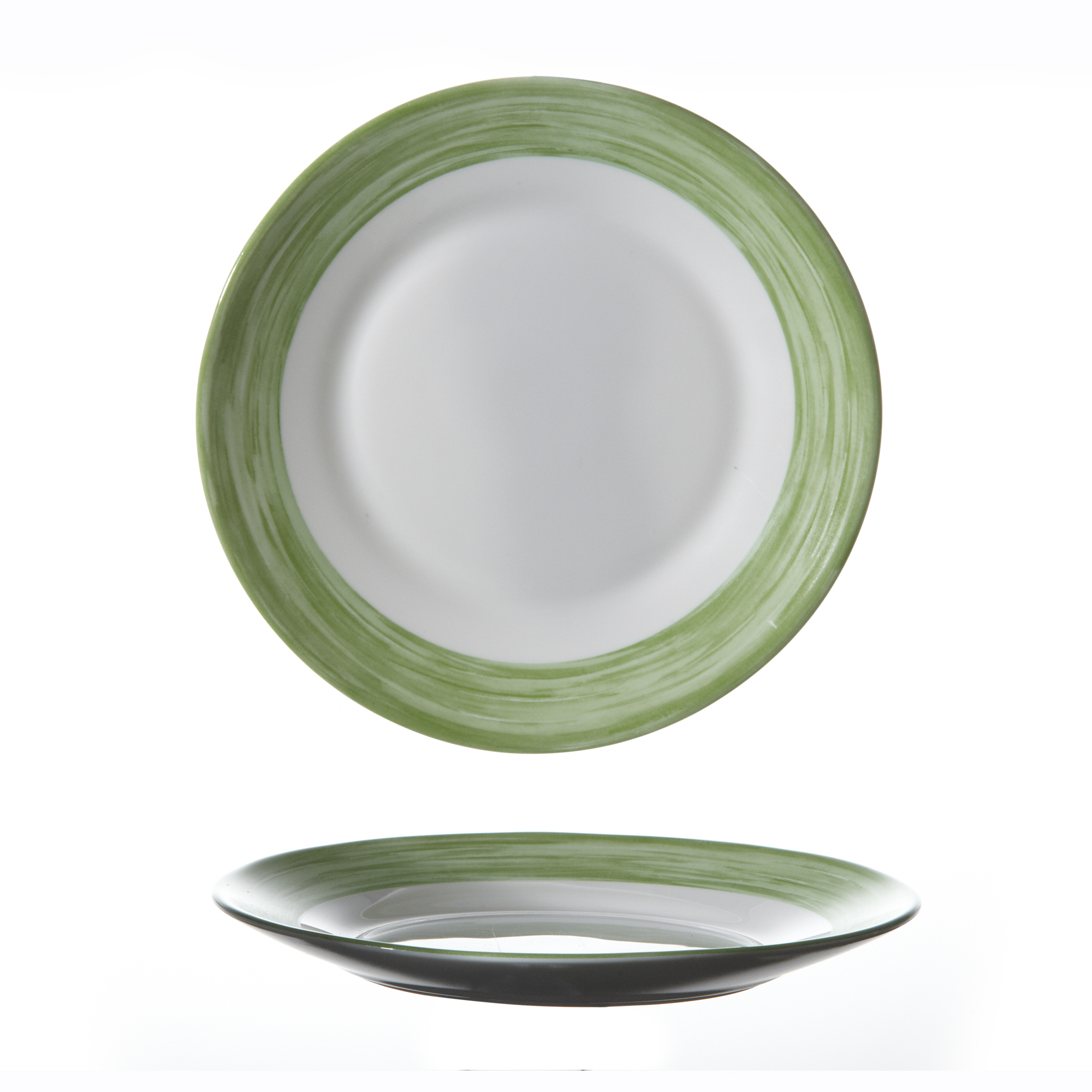 Assiettes Plates Arcoroc Aspen - Lot De 6, Diamètre 24 Cm, En Verre Transparent