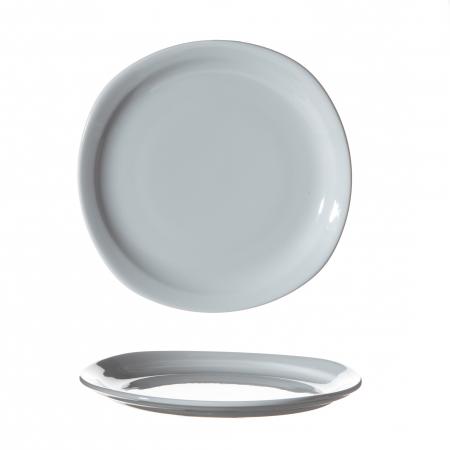 Assiette plate Opti n° 7 en porcelaine 188 mm x 180 mm - Réf. 595007 - Illustration n°1