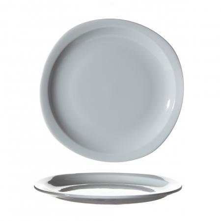 Assiette plate Opti n°4 en porcelaine 220 mm x 212 mm - Réf. 595003 - Illustration n°1