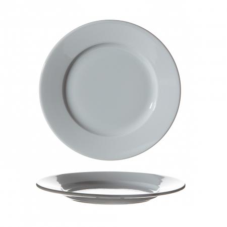Assiette plate El&eacute;gance n&deg;7 en porcelaine diam 190 mm - R&eacute;f. 596407 - Illustration n&deg;1