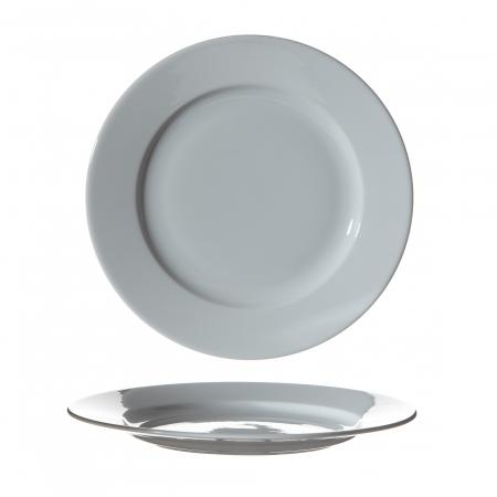 Assiette plate Elégance n°4 en porcelaine diam 225 mm - Réf. 596404 - Illustration n°1