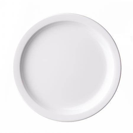 Assiette plate mélaminé blanc diam. 190 mm - Réf. 611006 - Illustration n°1