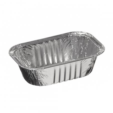Barquette Alu, bords roul&eacute;s, 129x87x H.39 mm, 225 gr - R&eacute;f. 710125 - Illustration n&deg;1