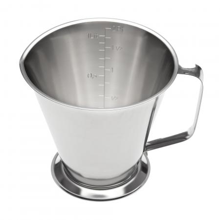 Broc mesure en inox 1 L diam. 130 mm - Réf. 104620 - Illustration n°1