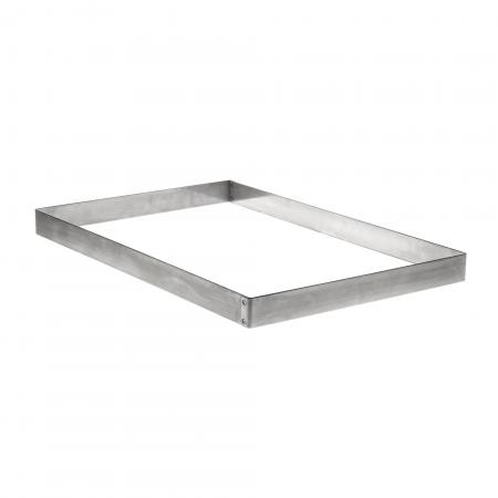 Cadre rectangulaire en inox 509x307x45 mm - Réf. 108214 - Illustration n°1