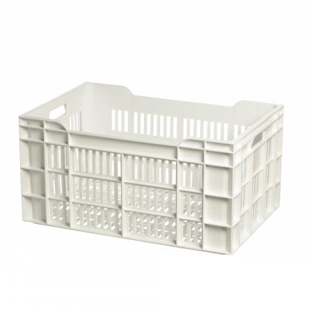 Caisse plastique ajour&eacute;e 60 L 60X40X30 cm - R&eacute;f. 271442 - Illustration n&deg;1
