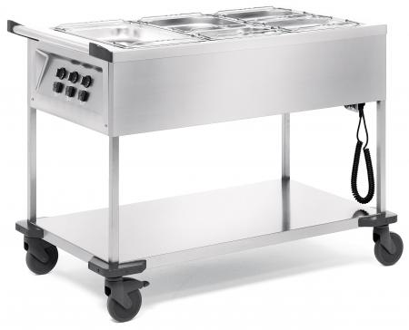 Chariot bain marie 3 cuves  - R&eacute;f. 331013 - Illustration n&deg;1
