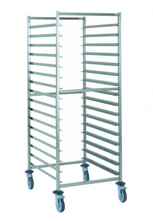Chariot p&acirc;tissier en inox 600x400 mm avec 16 glissi&egrave;res - R&eacute;f. 322360 - Illustration n&deg;1