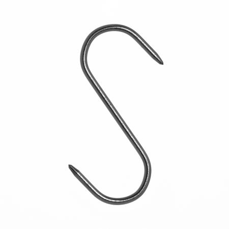 Crochet de boucher Esse deux pointes en inox 12 cm - R&eacute;f. 062312 - Illustration n&deg;1