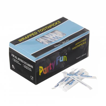 Cure-dents envelopp&eacute;s - Boite de 1000 - R&eacute;f. 700704 - Illustration n&deg;1