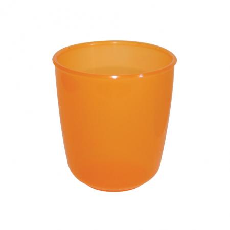 Gobelet souple orange translucide 15 cl - Réf. 616305 - Illustration n°1