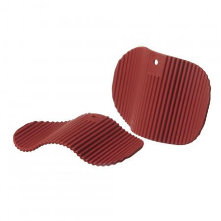 Manettes en silicone rouge - jusqu'à 300°C - Réf. 894143 - Illustration n°1