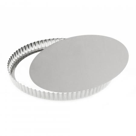 Moule &agrave; tarte cannel&eacute; &agrave; fond mobile diam. 300 mm - R&eacute;f. 111230 - Illustration n&deg;2