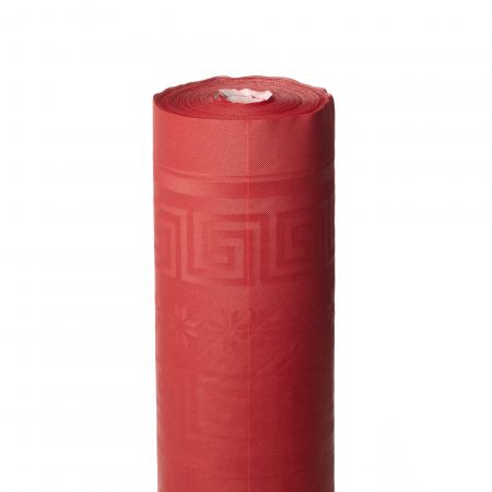 Nappe en papier damassé rouge - Rouleau 1.2 x 25 m - Réf. 701131 - Illustration n°1