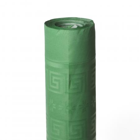 Nappe en papier damassé vert - Rouleau 1.2 x 25 m - Réf. 701133 - Illustration n°1