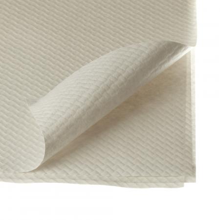 Nappe en papier gauffr&eacute; blanc - Rectangle de 120 x 80 cm - R&eacute;f. 701019 - Illustration n&deg;1