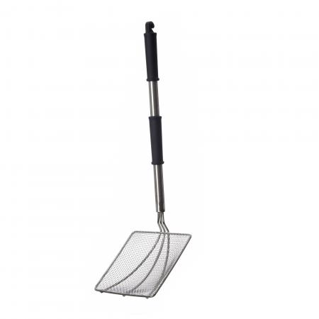 Pelle araign&eacute;e en inox carr&eacute;e 220*220 mm - R&eacute;f. 154153 - Illustration n&deg;1