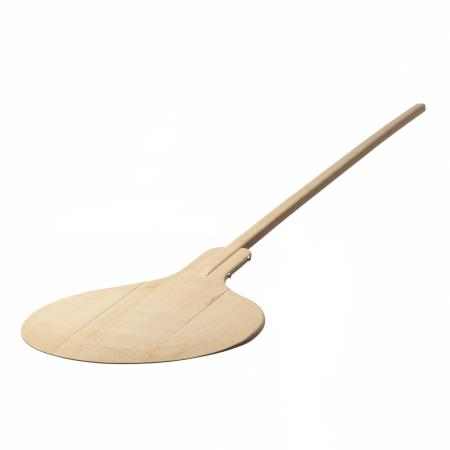 Pelle &agrave; pizza ronde en bois naturel diam 38 cm - R&eacute;f. 383506 - Illustration n&deg;1
