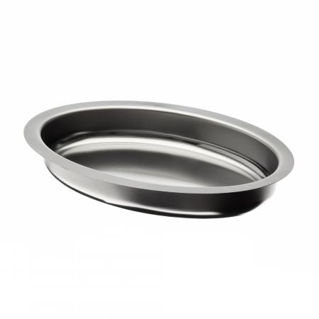 Plat &agrave; gratin ovale en inox 18% 240 mm - R&eacute;f. 372324 - Illustration n&deg;1