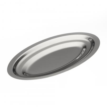 Plat ovale en inox 18 % longueur 230 mm - Réf. 371023 - Illustration n°1