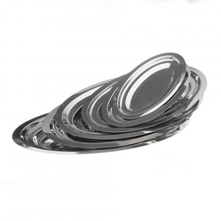 Plat ovale en inox 18 % longueur 230 mm - Réf. 371023 - Illustration n°2