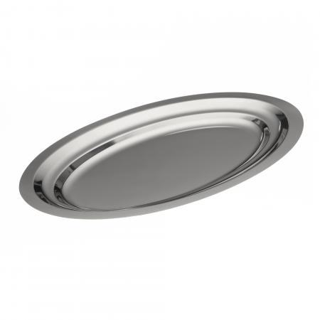 Plat ovale en inox 18 % longueur 410 mm - Réf. 371041 - Illustration n°1