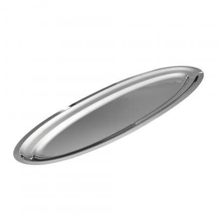 Plat traiteur ovale en inox 18 % longueur 800 mm - Réf. 371080 - Illustration n°1