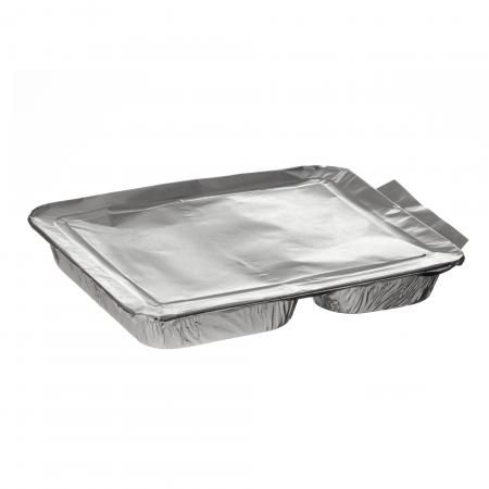 Plats Alu &agrave; 2 cases 227x178x31 mm - R&eacute;f. 712003 - Illustration n&deg;2