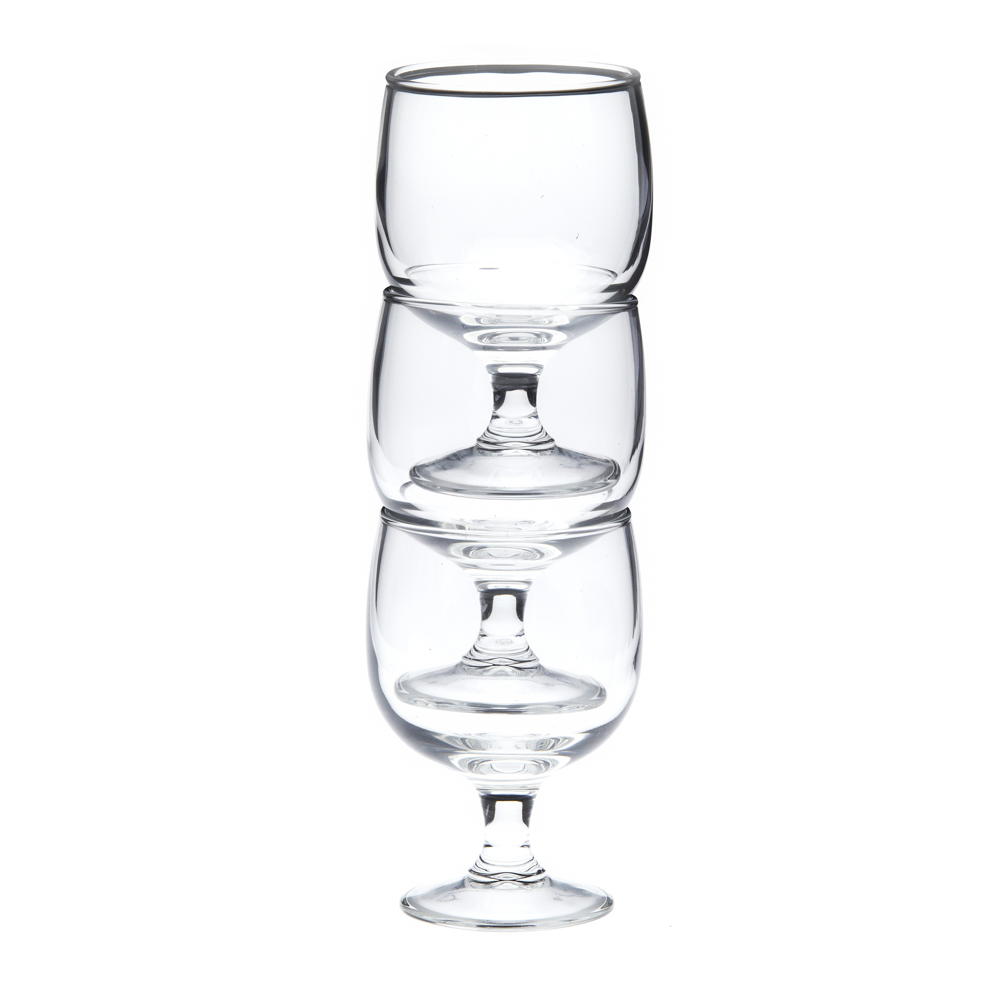 METRO 10 verres à pied plastique transparent 16 cl