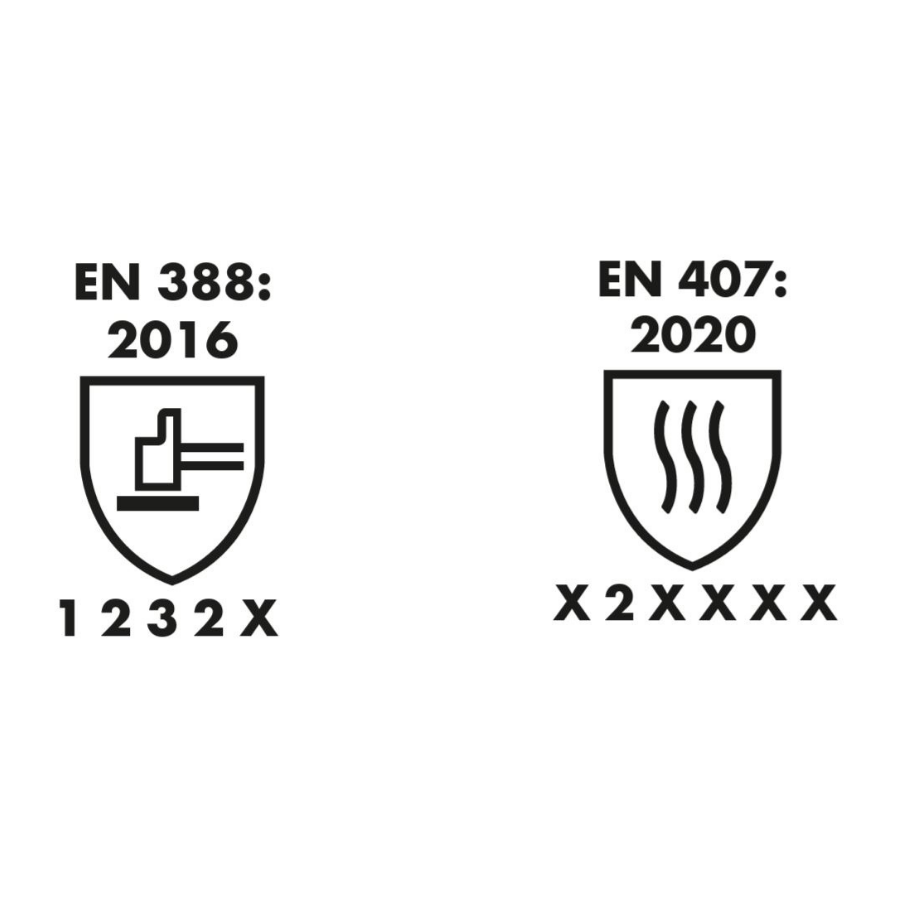 Gants anti-chaleur en coton nitrile (la paire) T 10 - Réf. 894156 - Illustration n°2