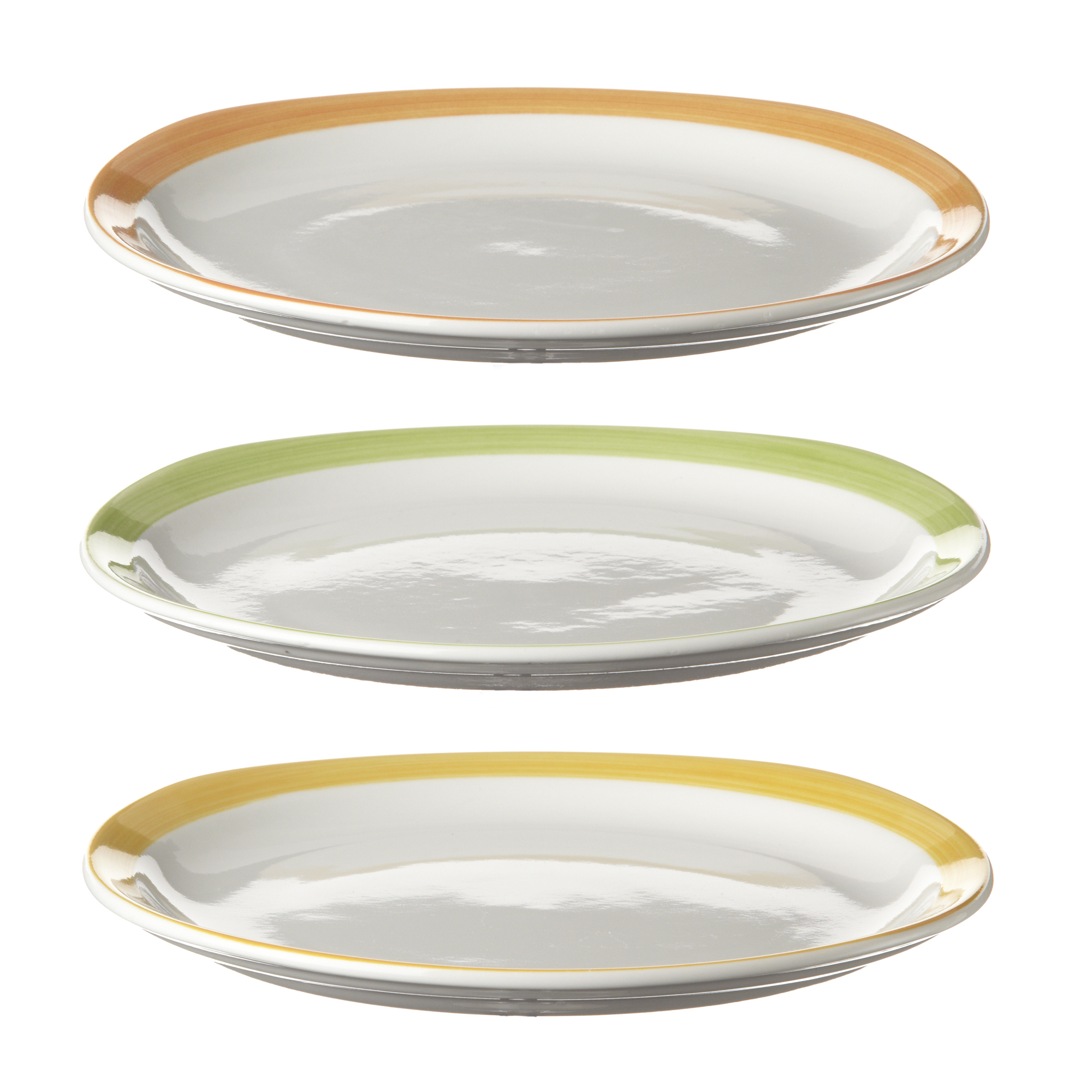 Assiette plate Oslo Pinceau en porcelaine 188 mm x 180 mm - Réf. 596007 - Illustration n°1