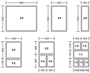 Bac en copolyester BANK GN 2/1 profondeur 100 mm - Réf. 262010 - Illustration n°2