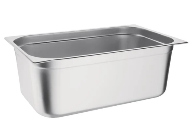 Bac en inox standard GN 1/2 profondeur 200 mm
