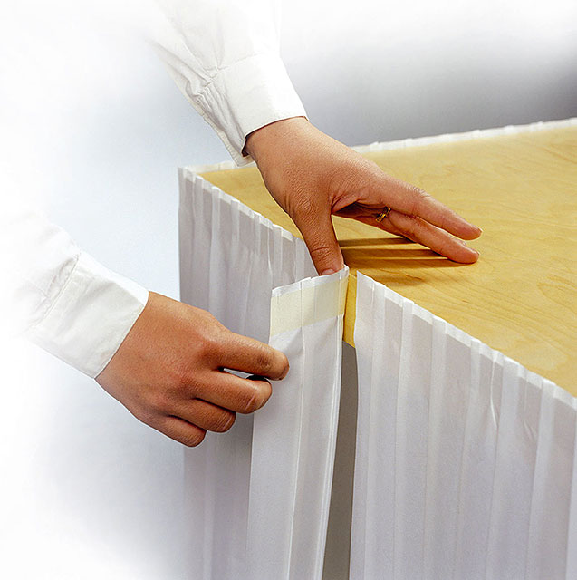 Juponnage plissé blanc jetable - 15 M