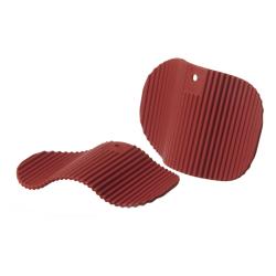 Manettes en silicone rouge - jusqu'à 300°C