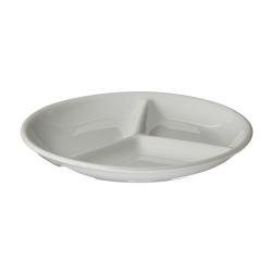 Assiette en porcelaine avec 3 compartiments