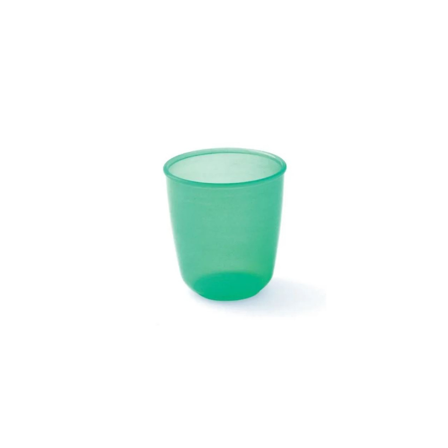 Gobelet souple vert translucide 15 cl