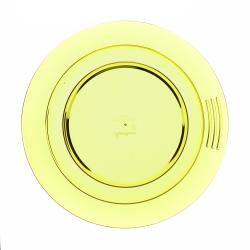 Assiette creuse en copolyester jaune diam. 230 mm