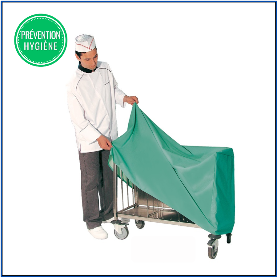 Housse de protection pour chariot 400 assiettes
